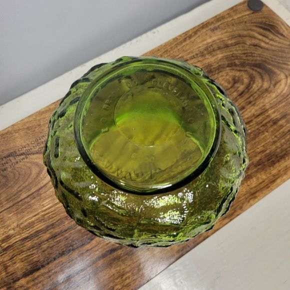 EO Brody Co. G101 Vintage Green Depression Era Glass Bowl Cleveland OH USA - Picture 5 of 8